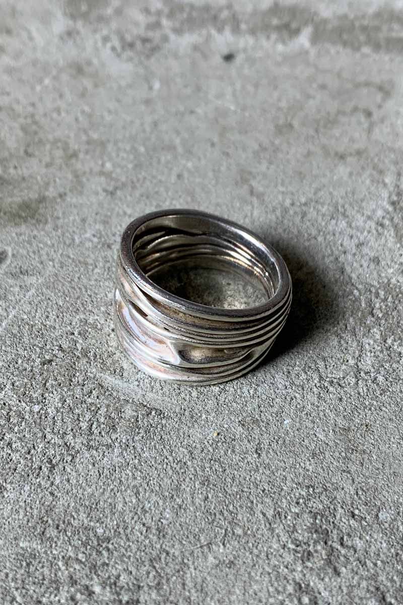 【中古】 VINTAGE SILVER JEWELRY (ヴィンテージ シルバー ジュエリー) 925 SILVER RING 925 シルバー リング [SIZE: 15号相当 USED]｜JULIUS NYC