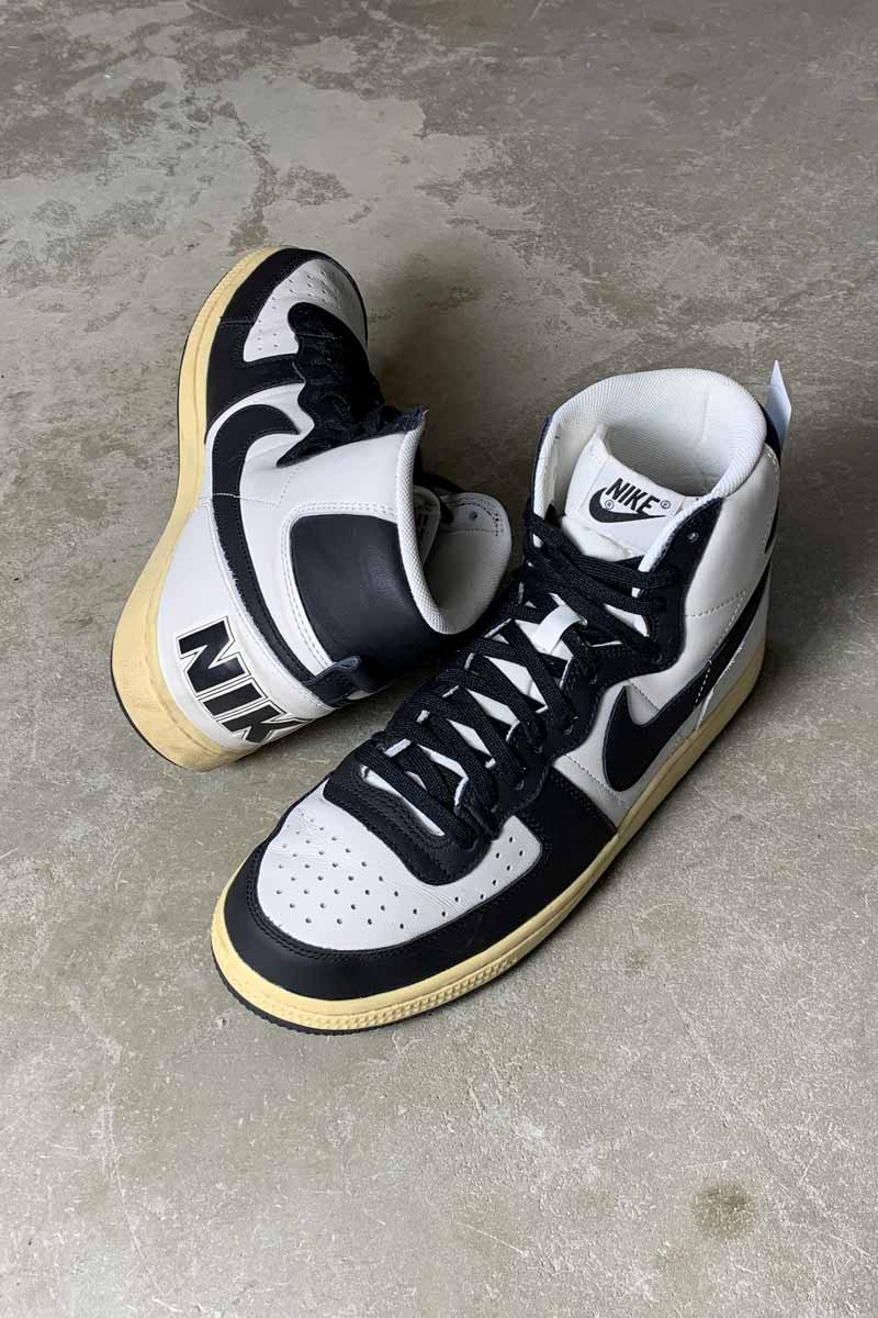 【中古】NIKE (ナイキ) 23\u0027S TERMINATOR HIGH 23年ターミネーター ご機嫌 スニーカー BLACK / WHITE [SIZE: US10.0 (28.0珊好いかげんに) USED] メンズ靴-靴