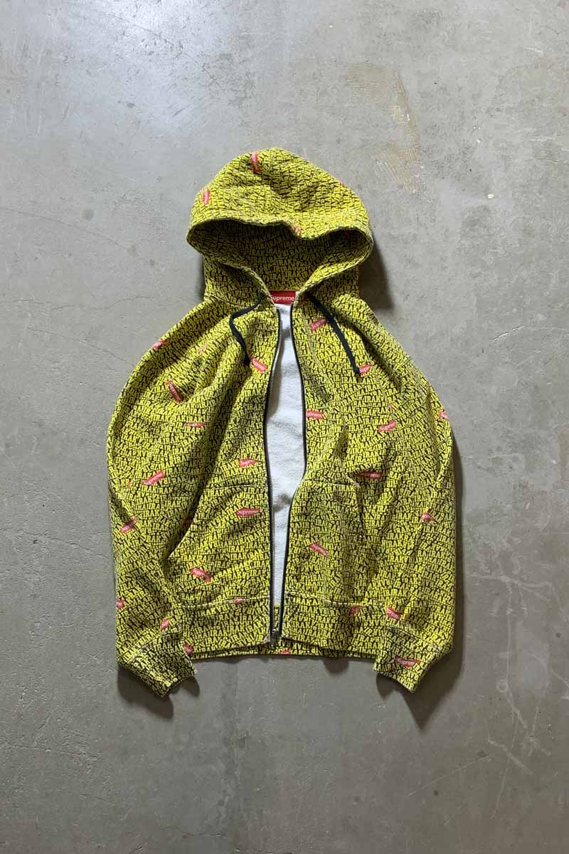 【中古】SUPREME (シュプリーム) 22FW IRAK ZIP UP SWEAT HOODIE 22年秋冬 アイラック ジップ アップ スウェット フーディー YELLOW [SIZE: S USED]