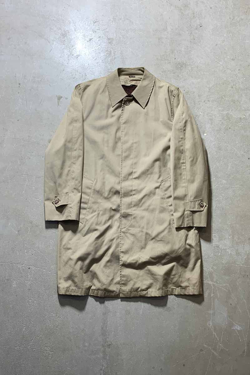 【中古】DISTINCTIVE SPORTSWEAR (ディスティンクティブスポーツウェア) 80\u0027S BALMACAAN COAT W/FUR LINER 80年月日 バルマカーン 厚地の外套 毛革ラインドライヴ BEIGE [SIZE: L USED]