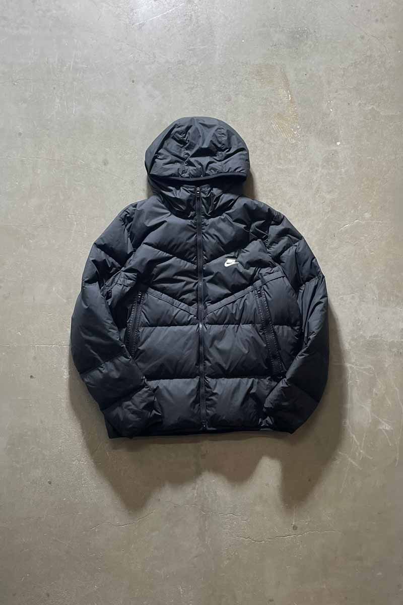 【中古】NIKE (ナイキ) STORM FIT PUFF JACKET 90年代 ストーム フィット パフ ジャケット BLACK [SIZE: L USED]