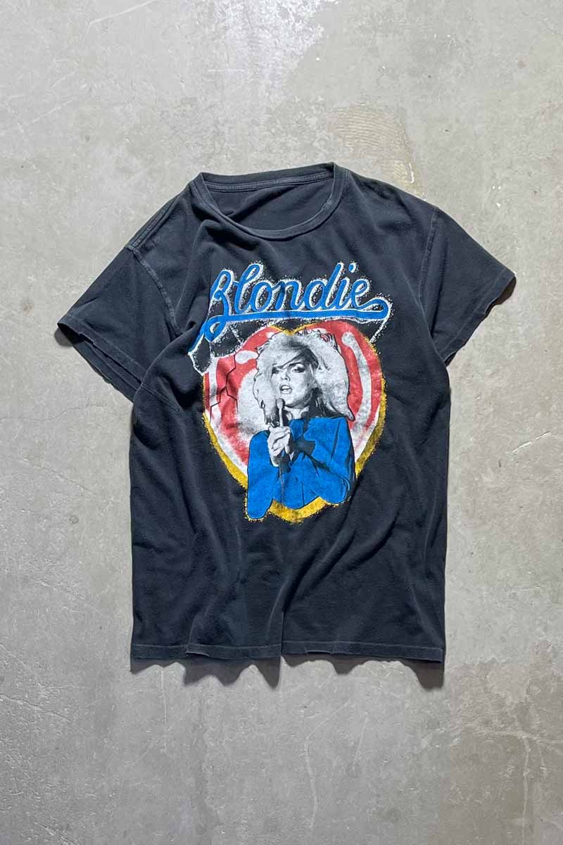 【中古】NO BRAND MADE IN USA 80'S BLONDIE PRINT BAND T-SHIRT USA製 80年代 ブロンディ プリント バンド ティーシャツ BLACK [SIZE: L USED]