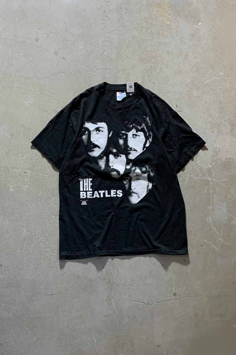 【中古】HANES MADE IN USA 96'S THE BEATLES LET IT BE PRINT BAND T-SHIRT ヘインズ USA製 96年代 ビートルズ レットイットビー プリント バンドTシャツ BLACK [SIZE: XL USED]