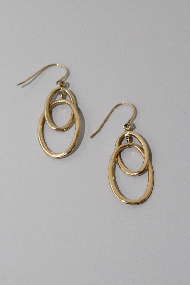 【中古】  VINTAGE JEWELRY (ヴィンテージ 宝飾品)  14K GOLD EARRINGS 1.61G   14金 ゴールド ヴィンテージ イヤリング / GOLD [ONE SIZE: USED]