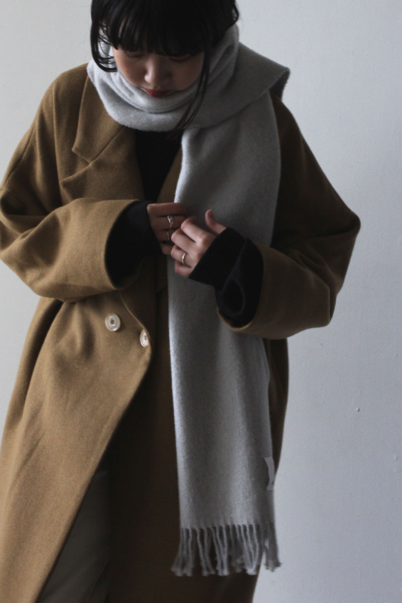 【レディース新品】RITA ROW(リタロウ) SEIMER - VIRGIN WOOL SCARF バージンウールスカーフ GREY [NEW］