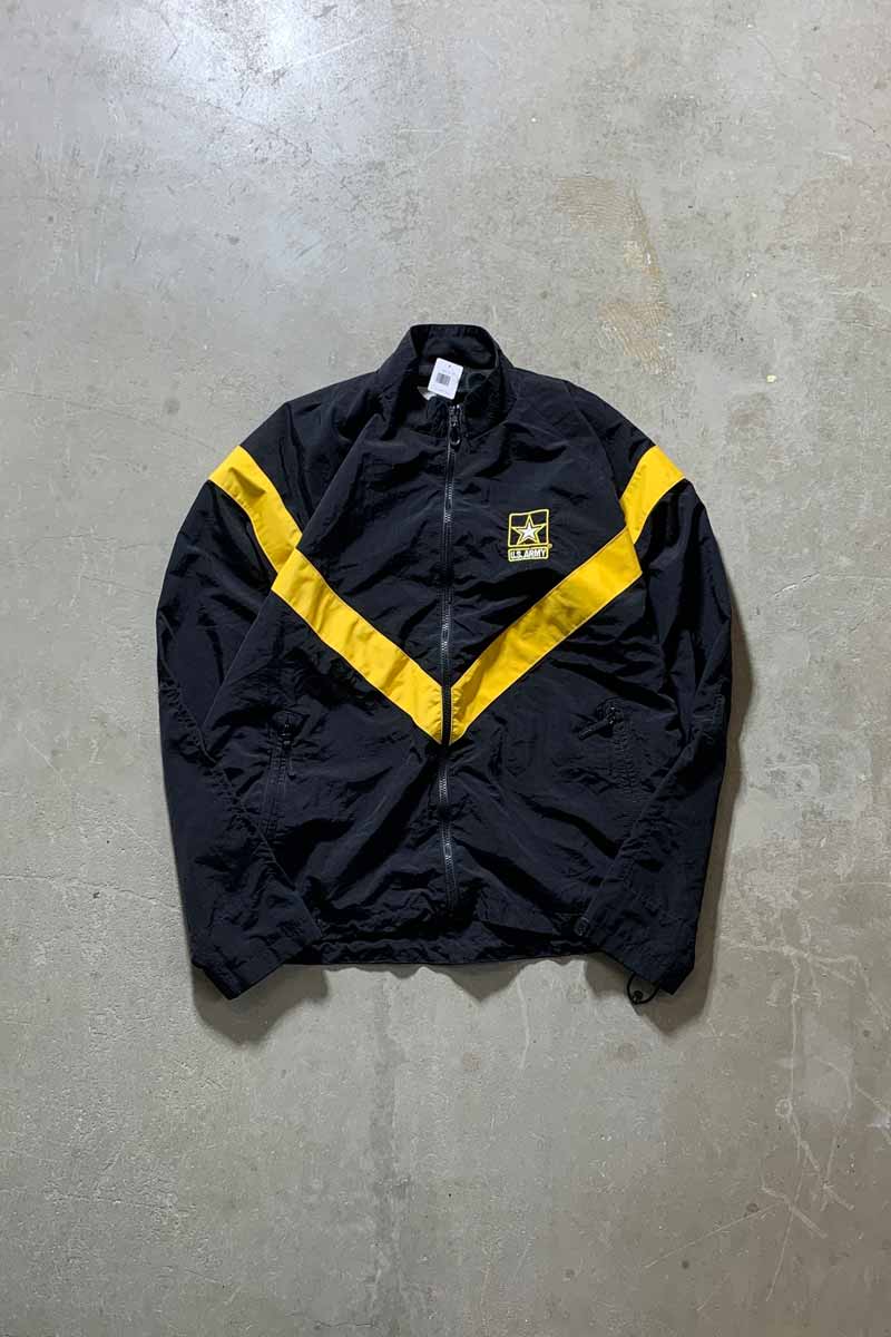 【中古】US ARMY 01'S ZIP UP NYLON JACKET 01年 ジップアップ ナイロンジャケット BLACK / YELLOW [SIZE: M USED]｜JULIUS NYC