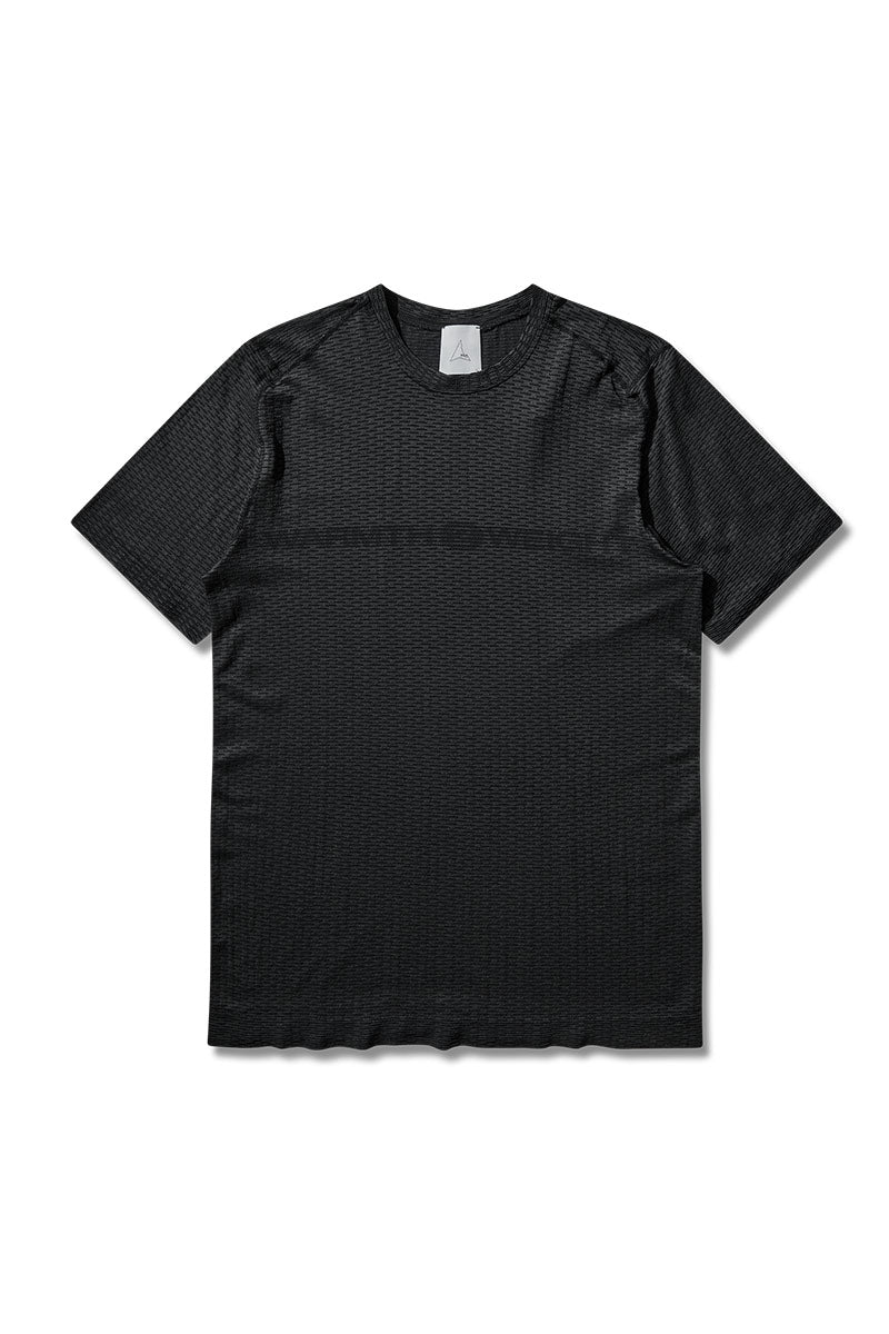 【メンズ新品】ROA (ロア) HIVEE DRYARN・・ LIGHTWEIGHT SEAMLESS T-SHIRT シームレスTシャツ BLACK [NEW]