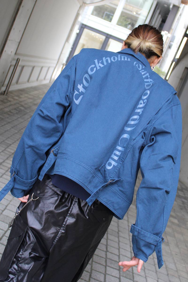 【SALE】【メンズ新品】STOCKHOLM SURFBOARD CLUB (ストックホルムサーフボードクラブ) WORK JACKE ワークジャケット NAVY [NEW]