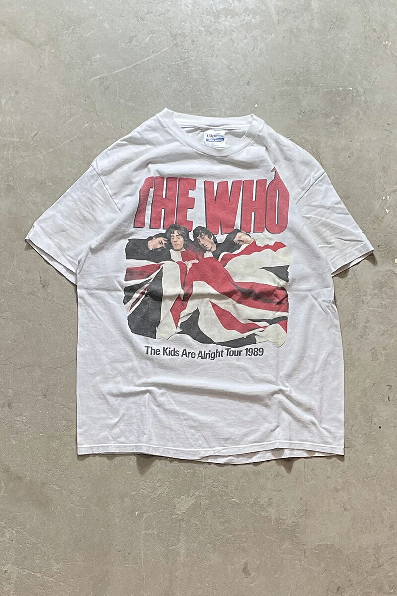 【中古】HANES (ヘインズ) MADE IN USA 89'S THE WHO BAND T-SHIRT USA製 89年 ザ・フー バンド Tシャツ WHITE [SIZE: XL USED]
