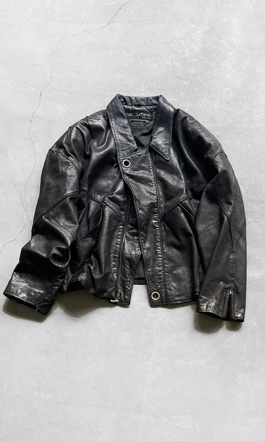楽天市場】90s PELLE PELLE Studs Leather Coat 黒 38 ペレペレ