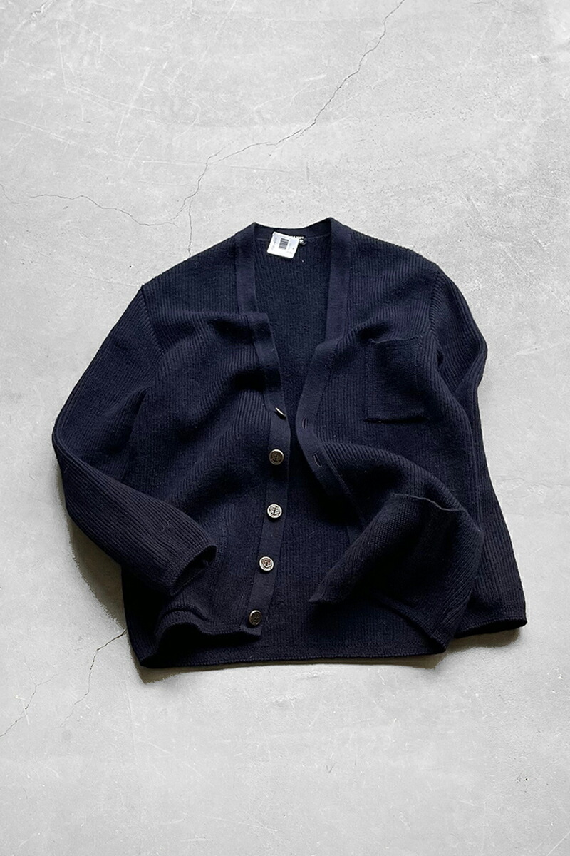 【中古】CAPTAIN CORSAIRE (キャプテン コルセール) MADE IN FRANCE 90 WOOL CARDIGAN フランス製 90年代 ウール カーディガン NAVY [SIZE: M USED]