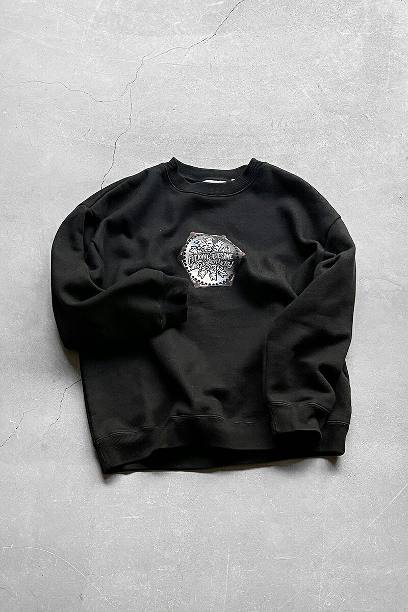 【中古】FUCKING AWESOME (ファッキング オー総締め) PRINT SWEATSHIRT 刷り上げる トレーナー BLACK [SIZE: L USED]