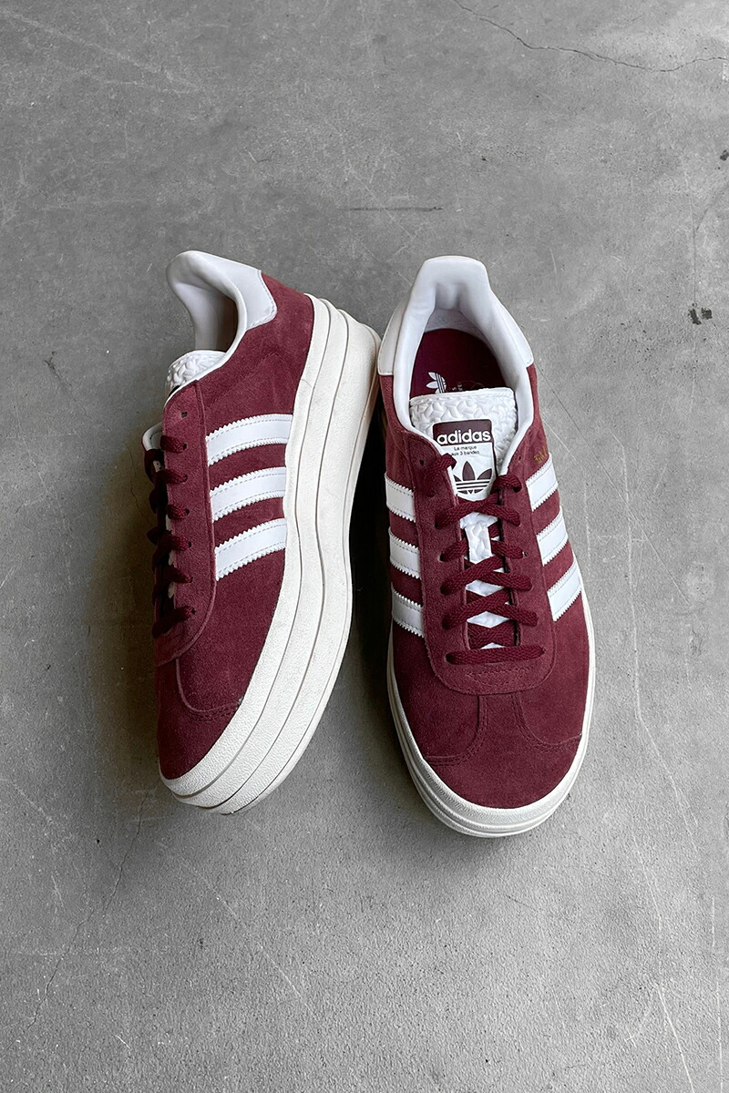 【中古】ADIDAS (アディダス) 23'S GAZELLE BOLD 23年 ガゼル ボールド BURGUNDY [US10.0 (28.0cm相当) USED]