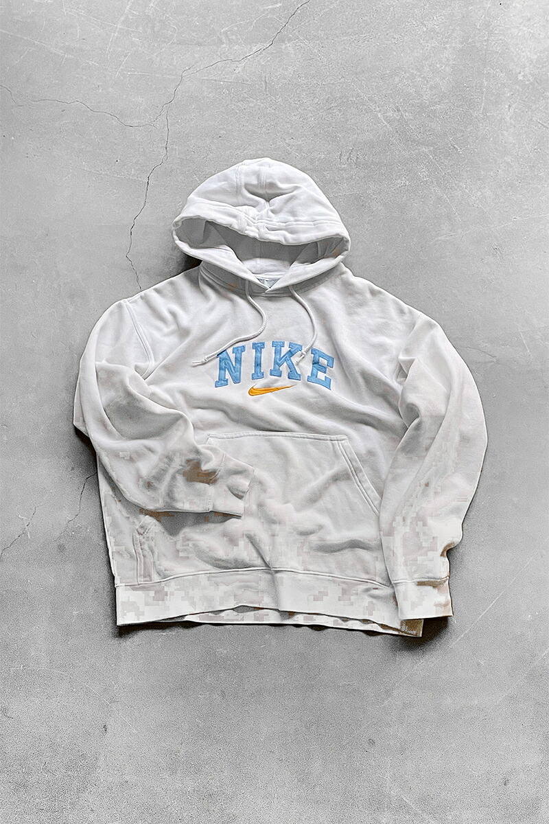 【中古】NIKE (ナイキ) Y2K EARLY 00'S HOODIE SWEATSHIRT 00年代 フーディ スウェットシャツ WHITE [SIZE: S USED]