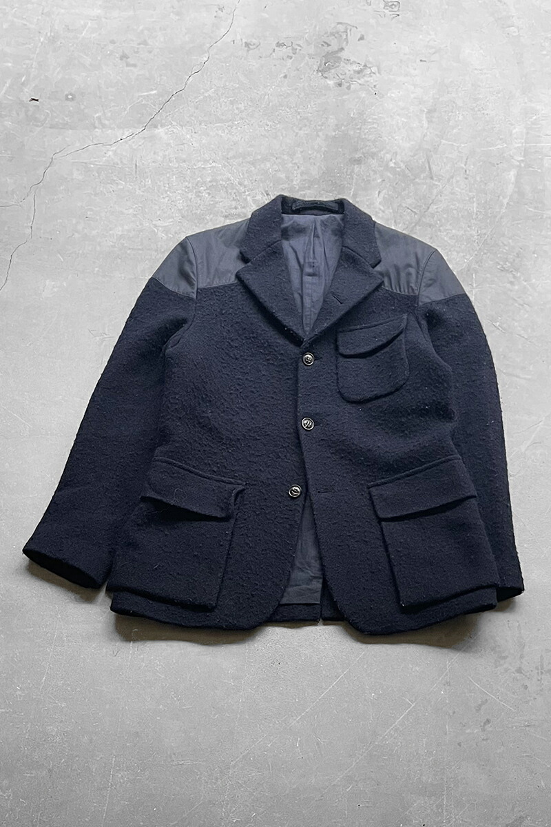 新品未使用Nigel Cabourn Harris Tweed ジャケット 50 Nigel Kabon Marory Jacket 50 Harris Tweed Wool Navy Men's