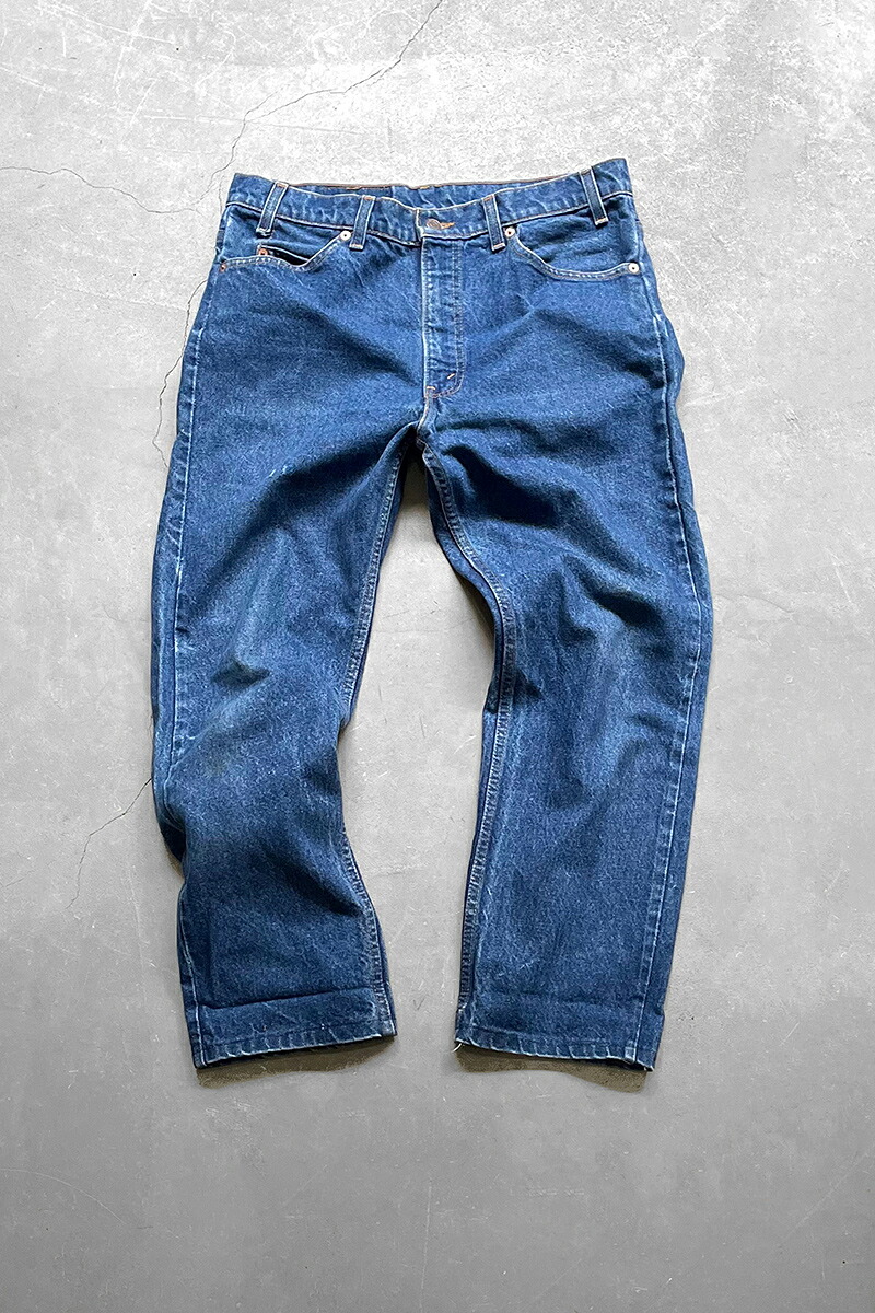 【中古】LEVI'S (リーバイス) MADE IN USA 80'S 505 DENIM PANTS ORANGE TAB USA製 80年 505 デニムパンツ オレンジタブ INDIGO [SIZE: 34 USED]