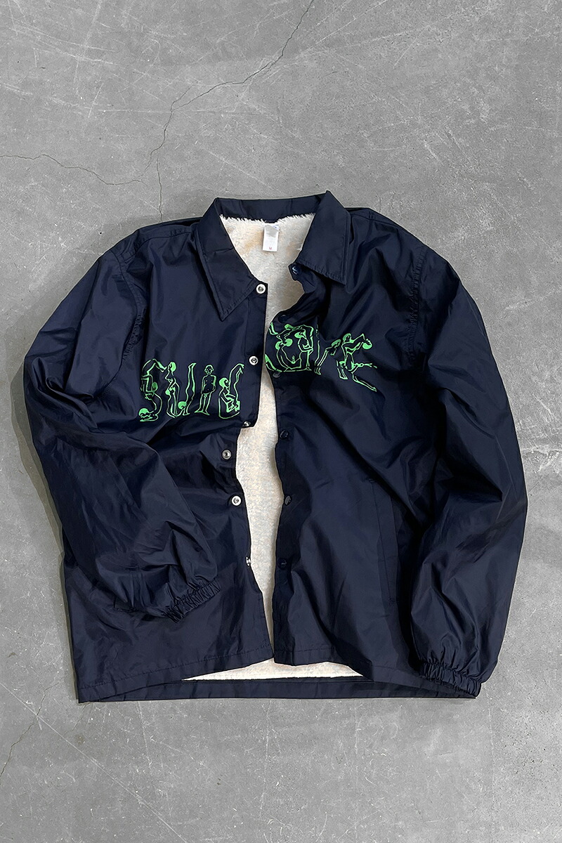 【中古】UNITED SPORTS HEADLINE (ユナイテッド スポーツ ヘッドライン) SUICOKE EROTIC NYLON COACH JACKET ナイロン ジャケット NAVY [SIZE: M USED]
