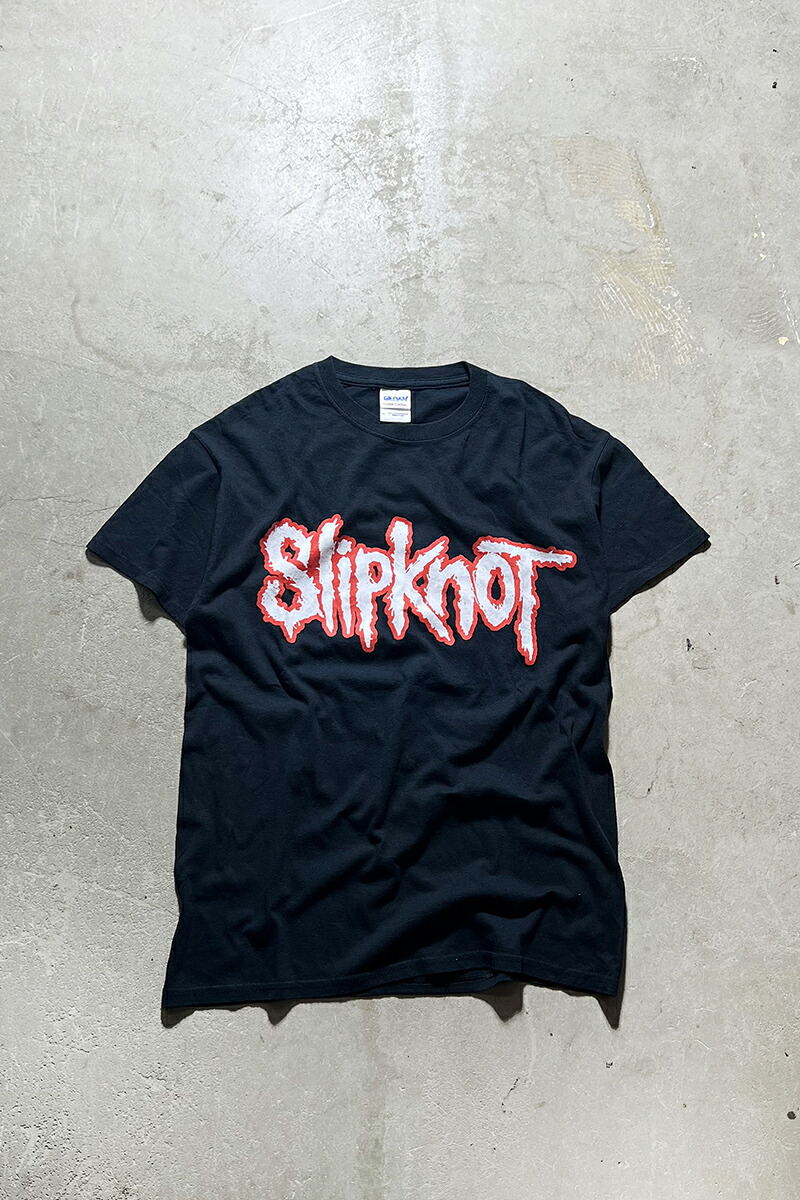 【中古】GILDAN (ギルダン) SLIPKNOT BAND T-SHIRT スリップノット バンド Tシャツ BLACK [SIZE: M相当 USED]