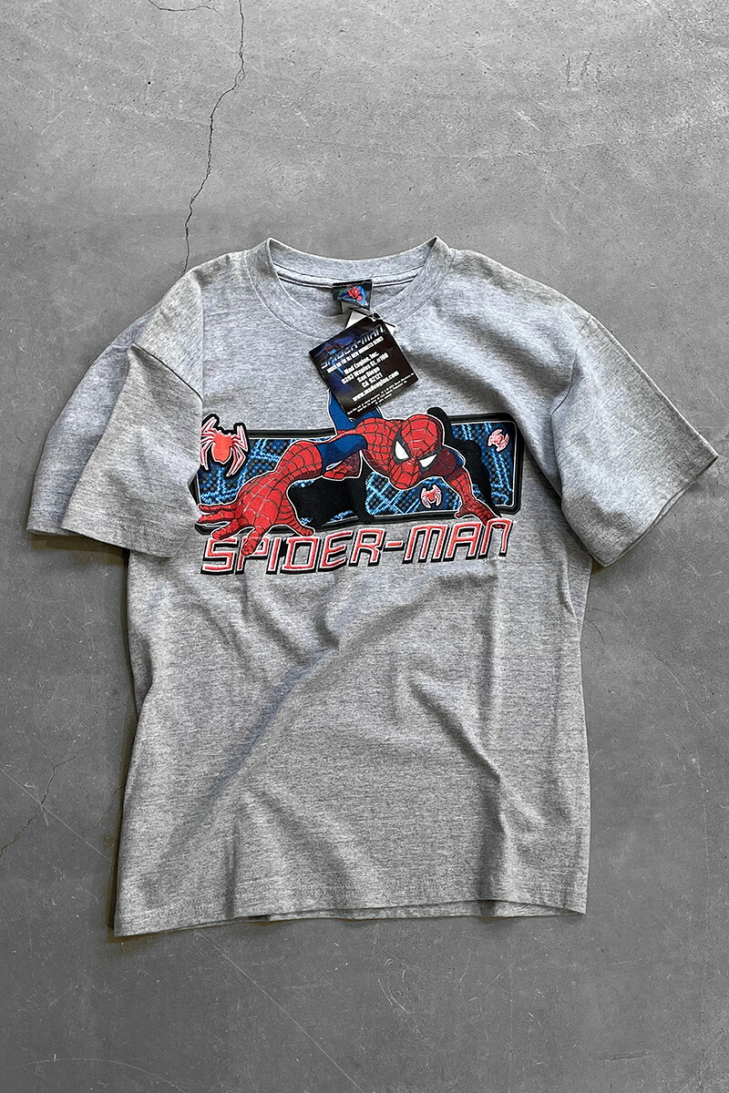 【中古】NO BRAND MADE IN MEXICO Y2K 03'S SPIDERMAN T-SHIRT メキシコ製 03年 スパイダーマン Tシャツ GRAY [SIZE: L DEADSTOCK/NOS]