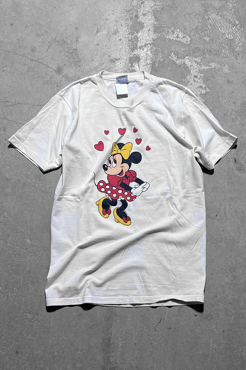 【中古】DISNEY (ディズニー) MADE IN USA 90'S MINNIE MOUSE PRINT CHARACTER T-SHIRT アメリカ製 90年代 ミニー Tシャツ WHITE [SIZE: M USED] 11,836円