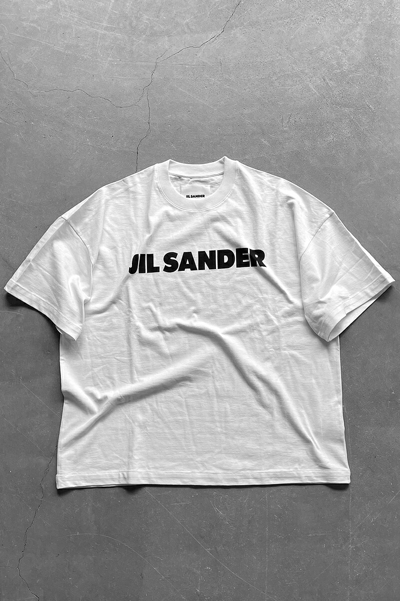 【中古】JIL SANDER (ジル サンダー) MADE IN ITALY 23'S LOGO T-SHIRT イタリア製 23年 ロゴ Tシャツ WHITE [SIZE: L USED]