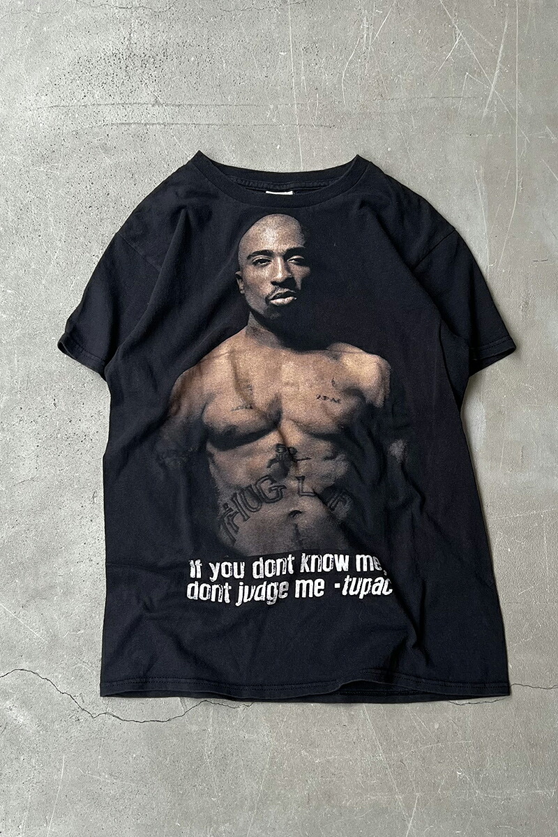 【中古】DELTA (三角州) Y2K EARLY 00\u0027S 2PAC MUSIC PRINT T-SHIRT 00年月日 2風呂敷き包み 笛竹 刷り上げる プルオーバー BLACK [SIZE: S USED]