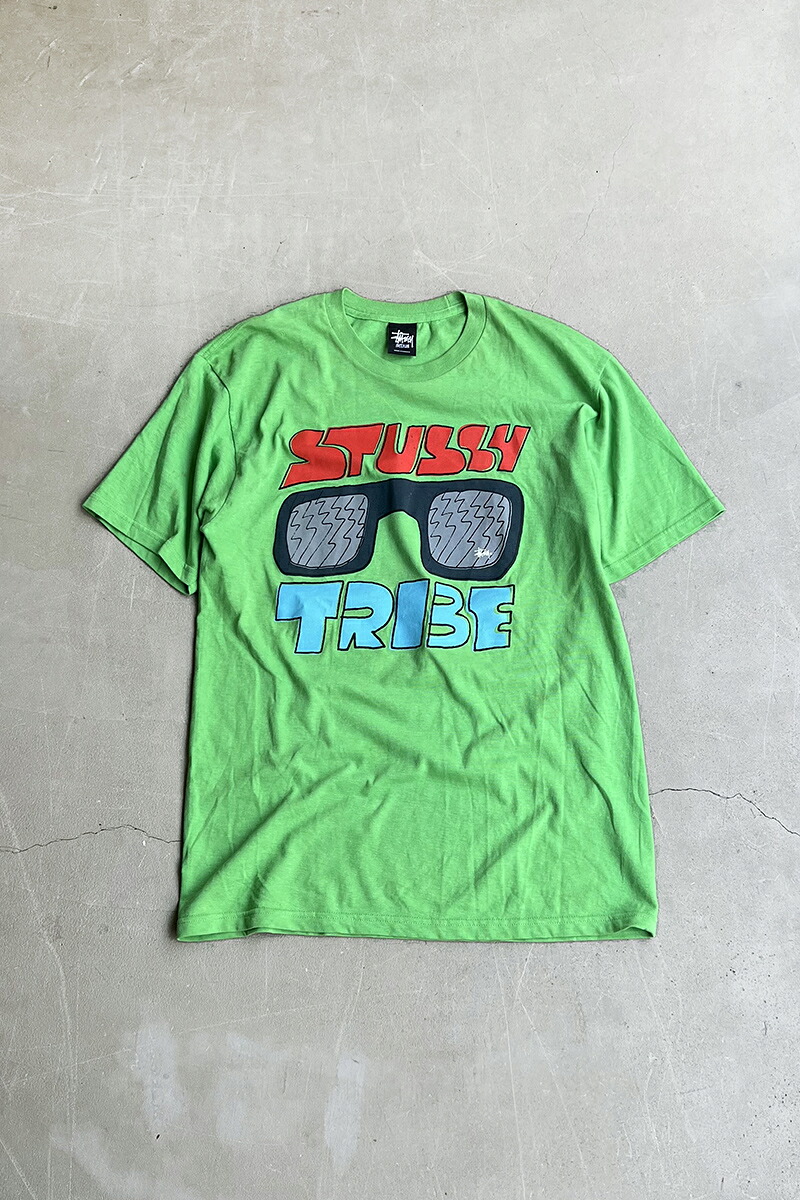 【中古】STUSSY (ストゥーシー) MADE IN MEXICO TRIBE T-SHIRT メキシコ製 トライブ Tシャツ GREEN [SIZE: M USED] 10,526円