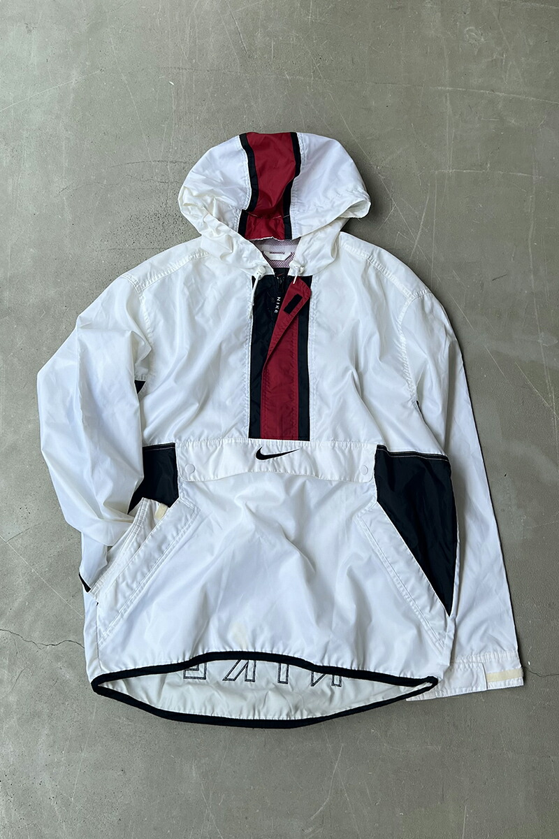 美品！[NIKE Aqua Gear] リバーシブルナイロンジャケット 91年製 NIKE AQUA GEAR Reversible Anorak Parka 蛍光緑紫 XL