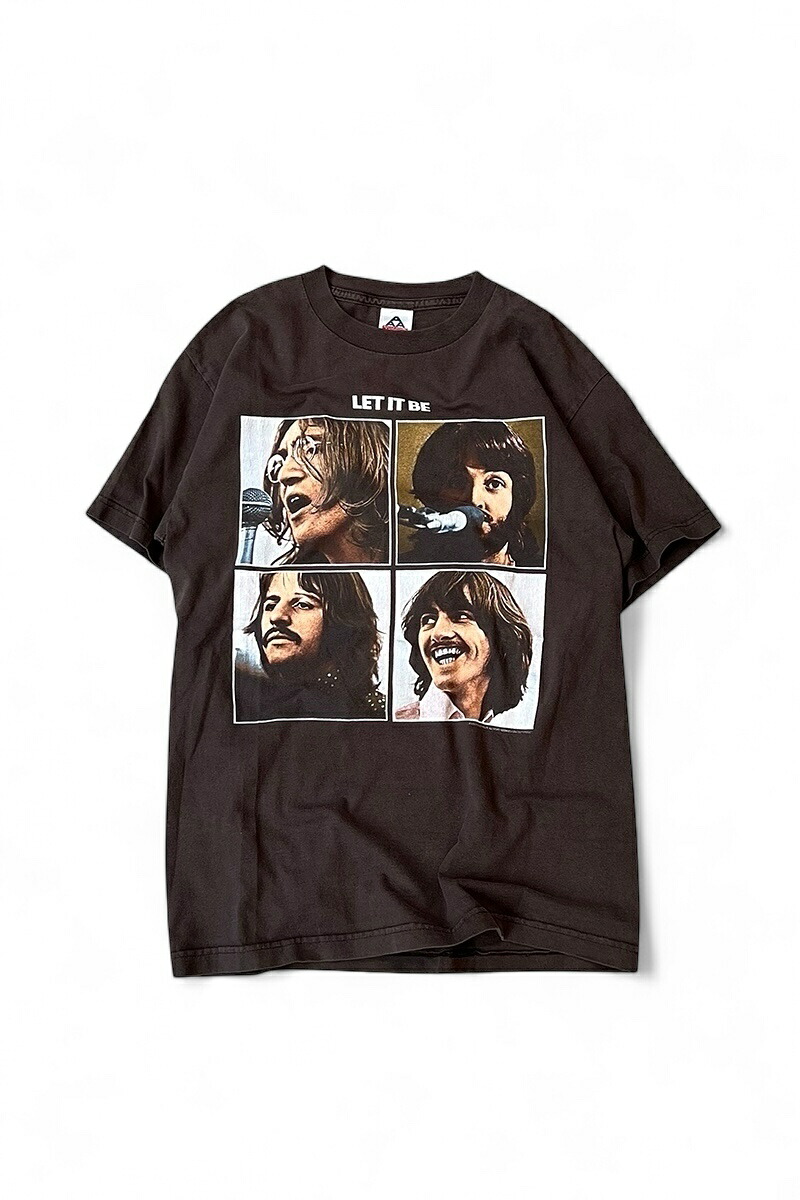 【中古】AAA (アルス瓦) MADE IN MEXICO Y2K 04\u0027S BEATLES BAND T-SHIRT メキシコ合衆国製 04年 ビートルズ ダンス楽隊 プルオーバー BROWN [SIZE: M USED]