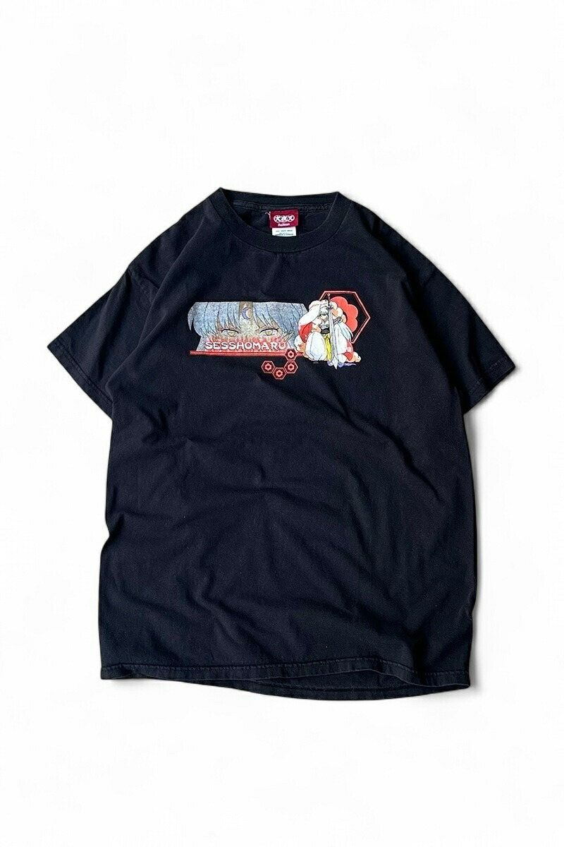 【中古】INU YASHA (犬夜叉) Y2K 05\'S SESSHOMARU ANIME T-SHIRT 05年 殺生丸 アニメ Tシャツ BLACK [SIZE: M USED]