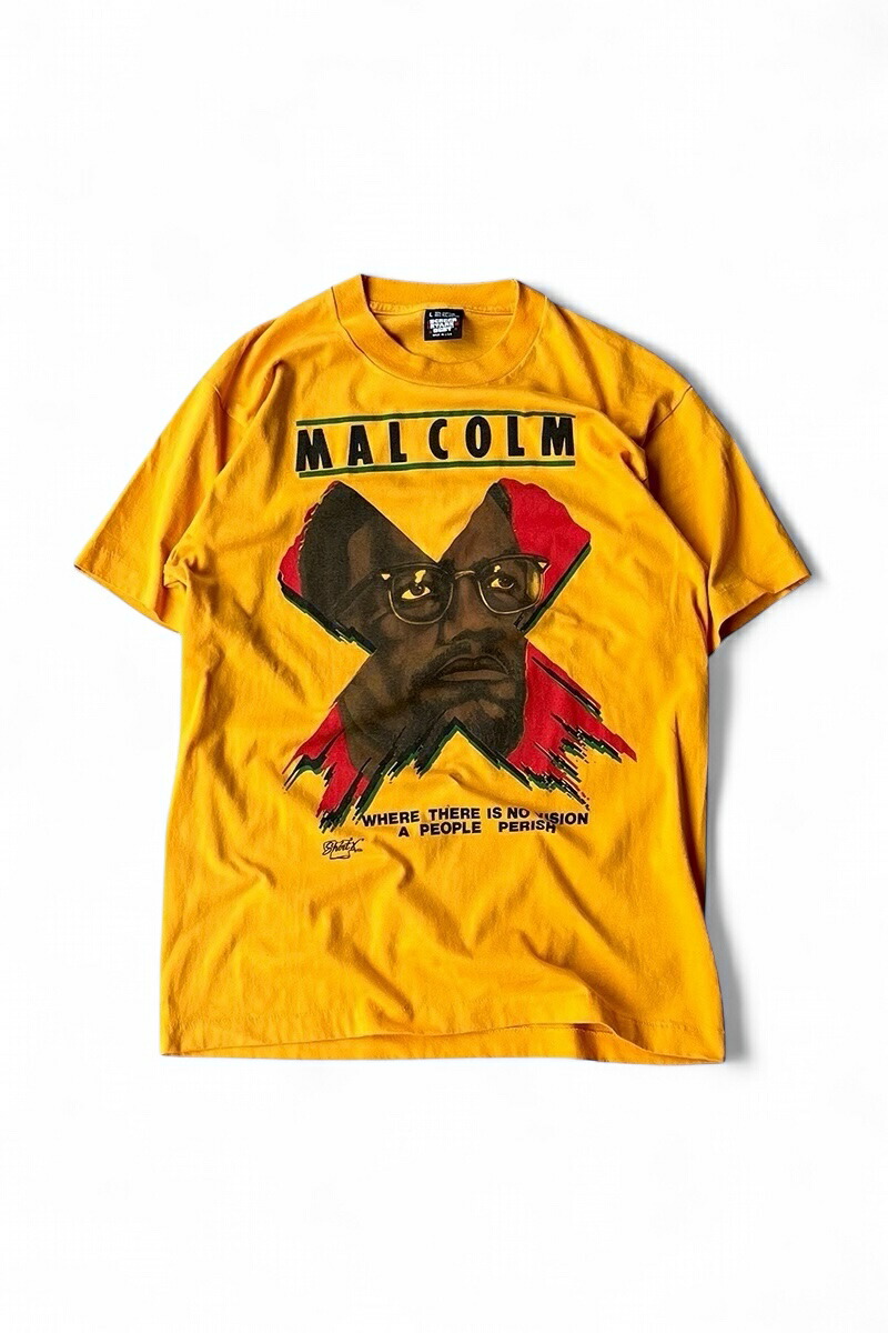 激レア　90s VINTAGE MALCOLM X マルコムX Tシャツ 90s VINTAGE MALCOLM X マルコムX Tシャツ - メルカリ