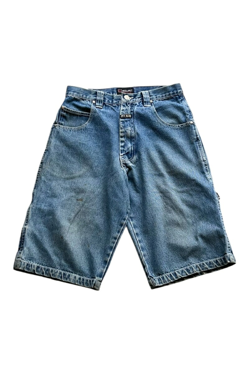【中古】NOLIMIT (ノーリミット) Y2K EARLY 00'S DENIM SHORT PANTS Y2K 00年代 デニム ショート パンツ INDIGO [SIZE: 30 USED]