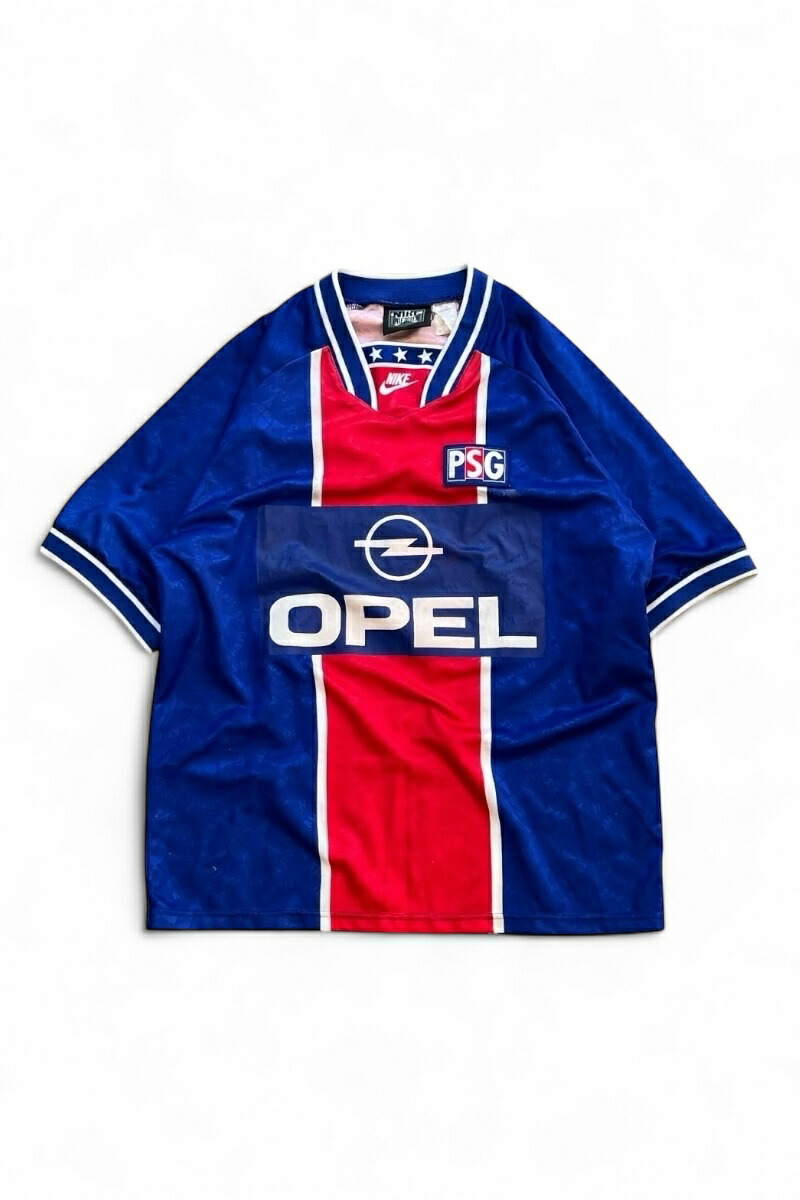 【中古】NIKE (ナイキ) MADE IN UK 95-96'S PSG FOOTBALL GAME SHIRT イギリス製 95-96年代 PSG フットボール ゲームシャツ BLUE [SIZE: L USED]
