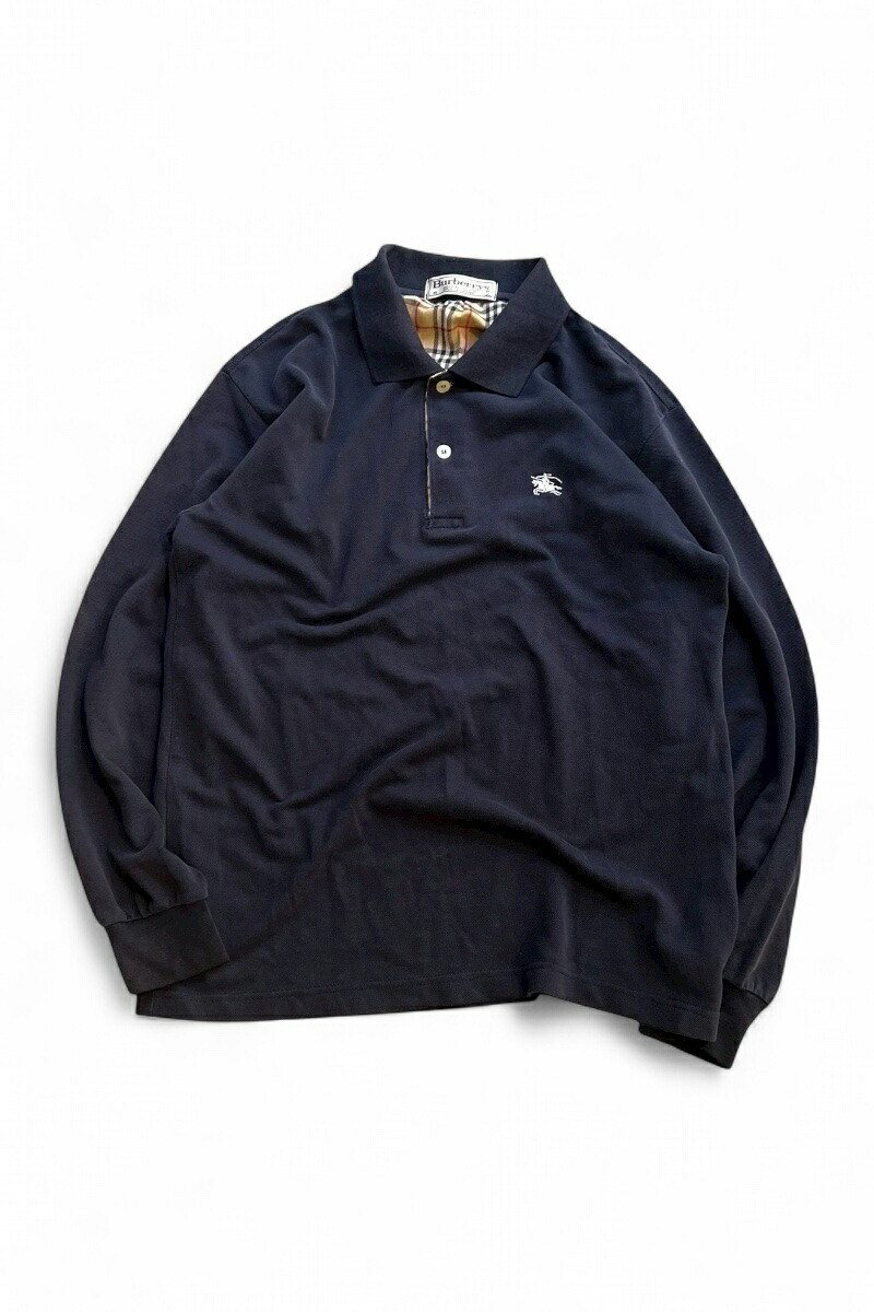 楽天市場】イギリス製 □ バーバリー ロンドン 鹿の子 長袖 ポロシャツ