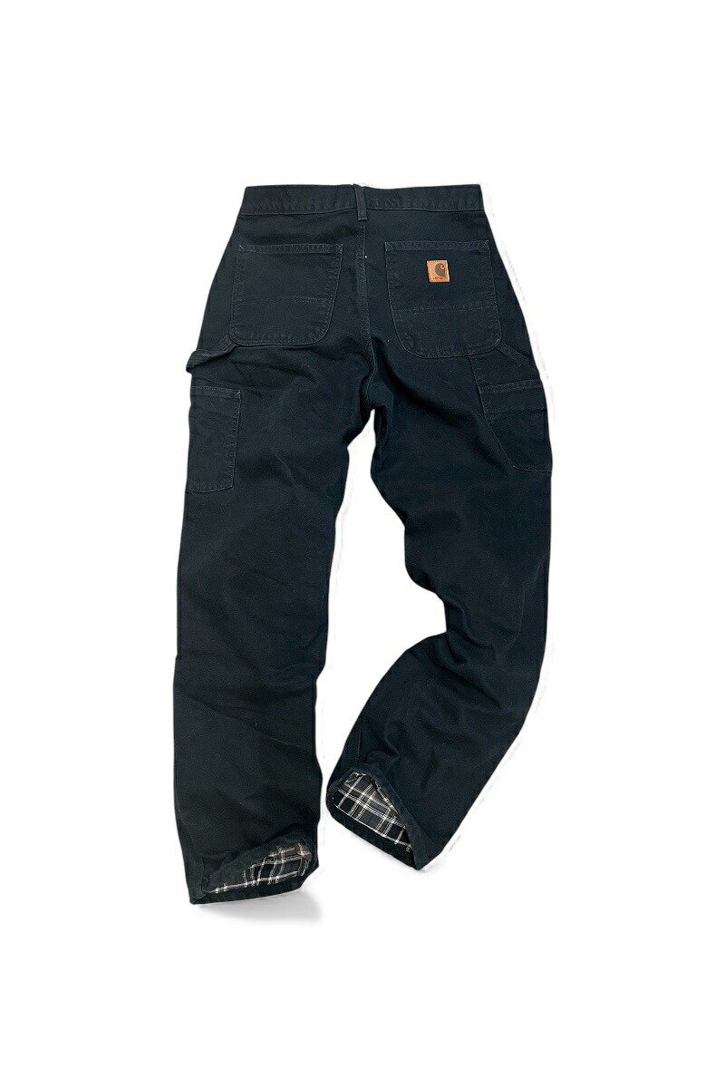 【中古】 CARHARTT (カーハート) 18SS DUCK PAINTER PANTS W/CHECK LINER USA企画品 18春夏 ダック ペインター パンツ / BLACK [SIZE: 31 USED]