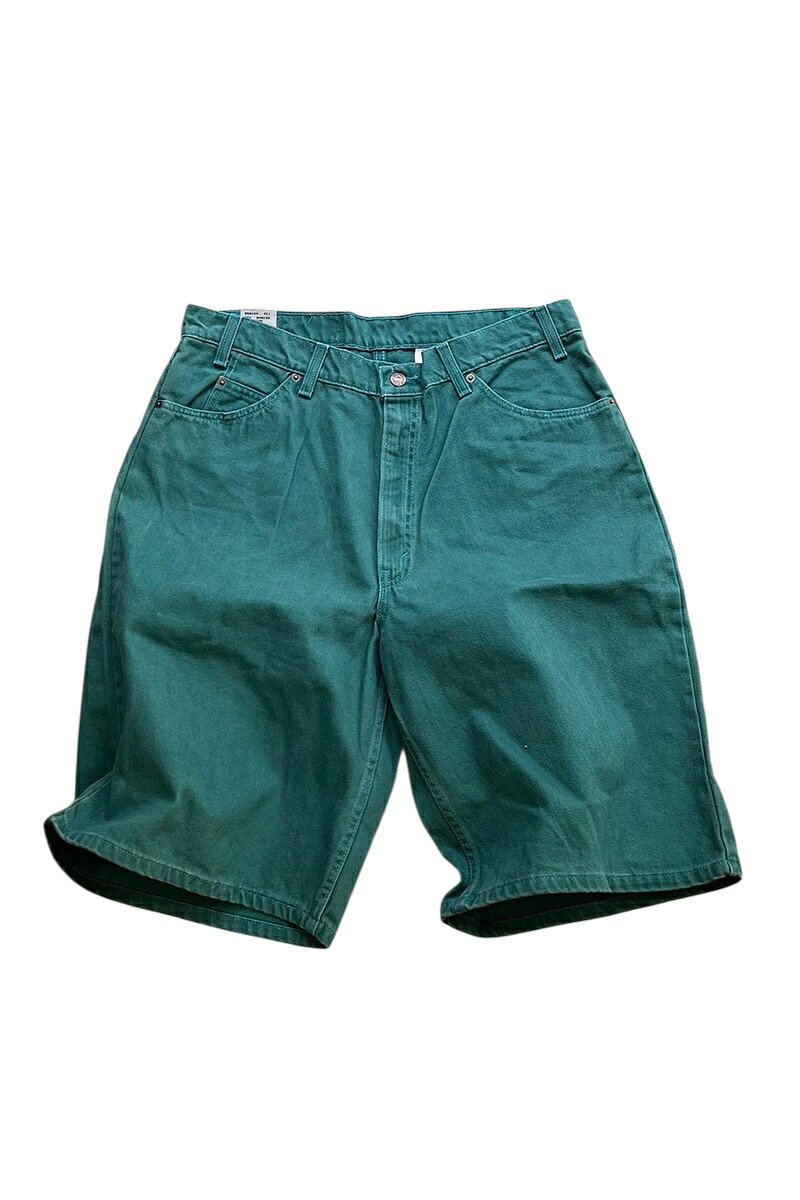 【中古】LEVI\u0027S (リーヴァイズジーンズ) MADE IN USA 94\u0027S 560 DENIM SHORT PANTS USA製 94年 560 ジーンズ 遊撃手 ズボン下 GREEN [SIZE: 36 DEADSTOCK/NOS] ズボン・パンツ-メンズファッション