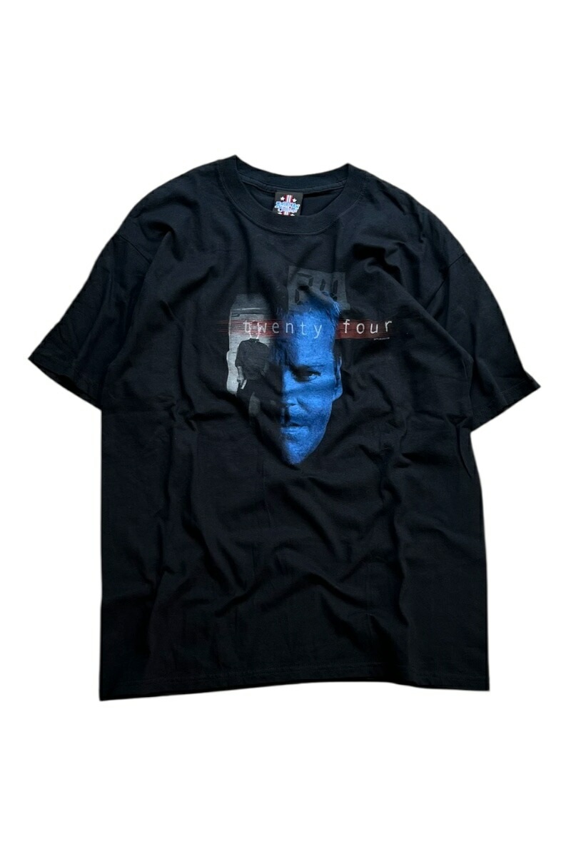【中古】AMERICAN CLASSICS (アメリカン クラシックス) Y2K 05 TWENTY FOUR MOVIE DRAMA T-SHIRT 05年 トゥエンティー フォー ムービー ドラマ Tシャツ / BLACK [SIZE: L DEADSTOCK/NOS]
