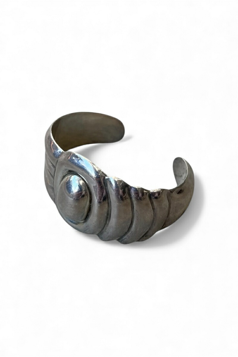 【中古】 VINTAGE MEXICAN JEWELRY (ヴィンテージ メキシカン 宝飾品) MADE IN MEXICO 925 SILVER BANGLE メキシコ合衆国製 925 しろがね色 バングル / SILVER [SIZE: ONE SIZE USED]