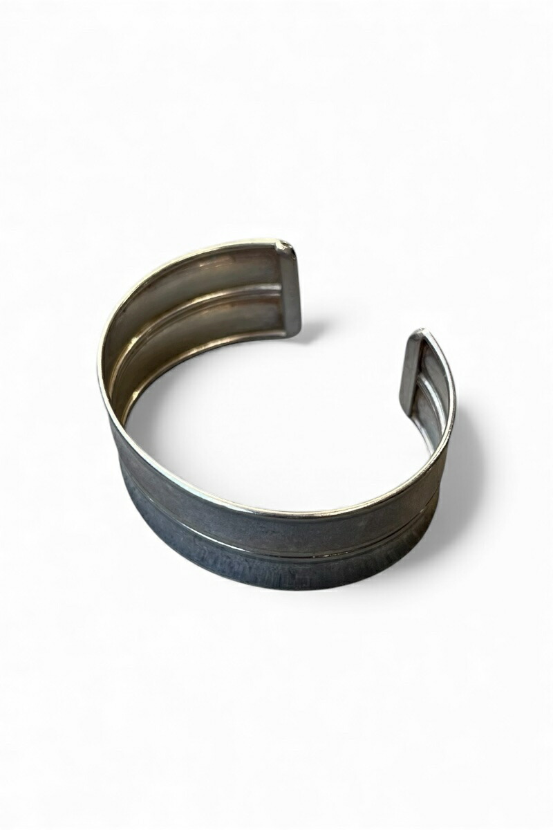 【中古】 VINTAGE ITALIAN JEWELRY (ヴィンテージ イタリアン 宝飾品) MADE IN ITALY 925 SILVER BANGLE イタリア製 925 しろがね色 バングル / SILVER [SIZE: ONE SIZE USED]