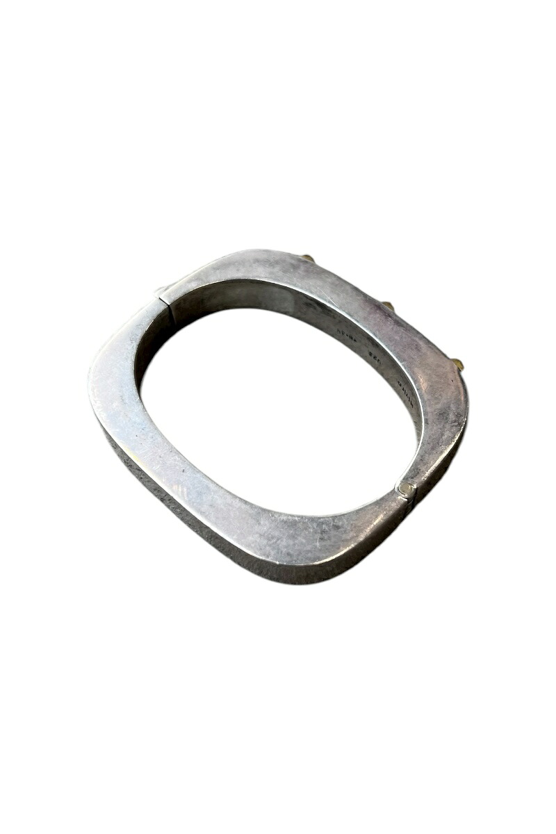 【中古】 VINTAGE MEXICAN JEWELRY (ヴィンテージ メキシカン 宝飾品) MADE IN MEXICO 925 SILVER BANGLE メキシコ合衆国製 925 しろがね色 バングル / SILVER [SIZE: ONE SIZE USED]