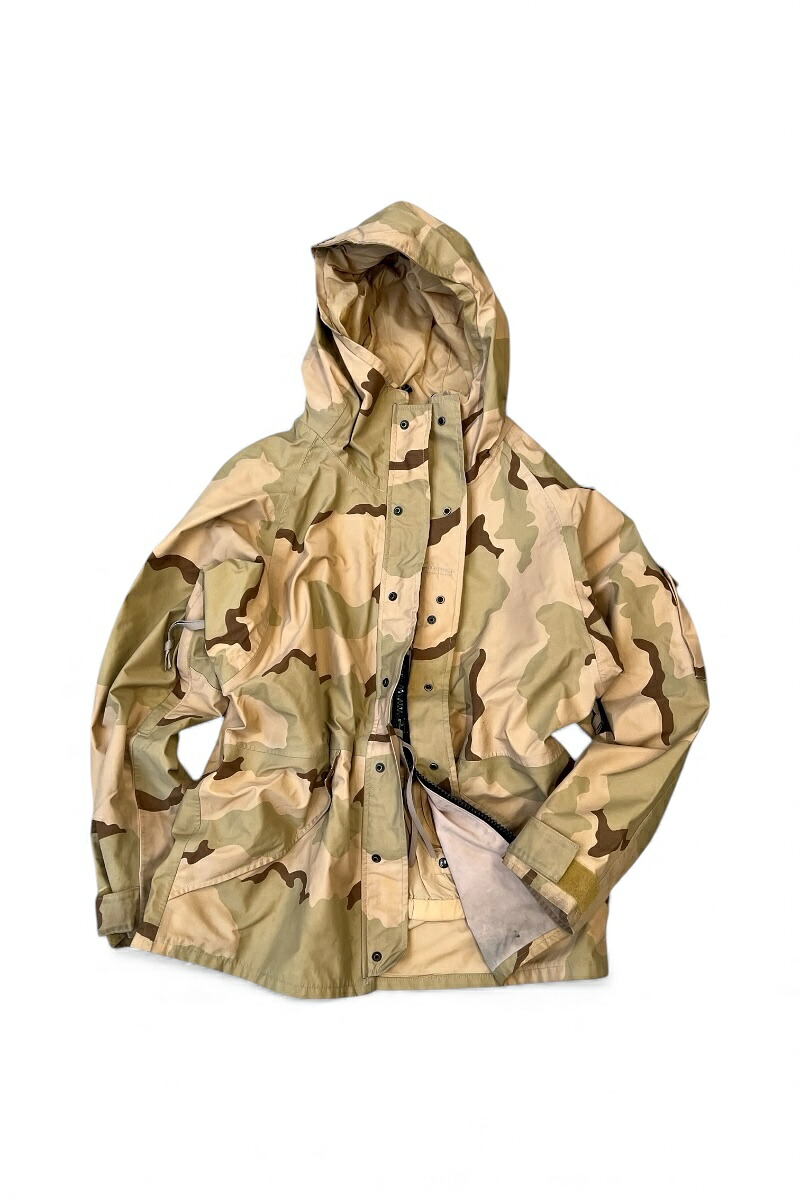 【中古】US ARMY （ユーエス アーミー) Y2K 01'S ECWCS GORE-TEX HOODIE JACKET LARGE REGULAR 01年 エクワックス ゴアテックス フーディー ジャケット ラージ レギュラー CAMO [SIZE: L USED]