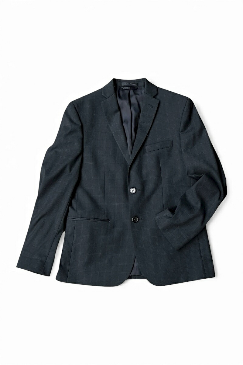 【中古】LAUREN RALPH LAUREN (ローレン ラルフ ローレン)  CHECK TAILORED JACKET 照合のしるし テーラード 上衣 / GREEN [SIZE: S USED]