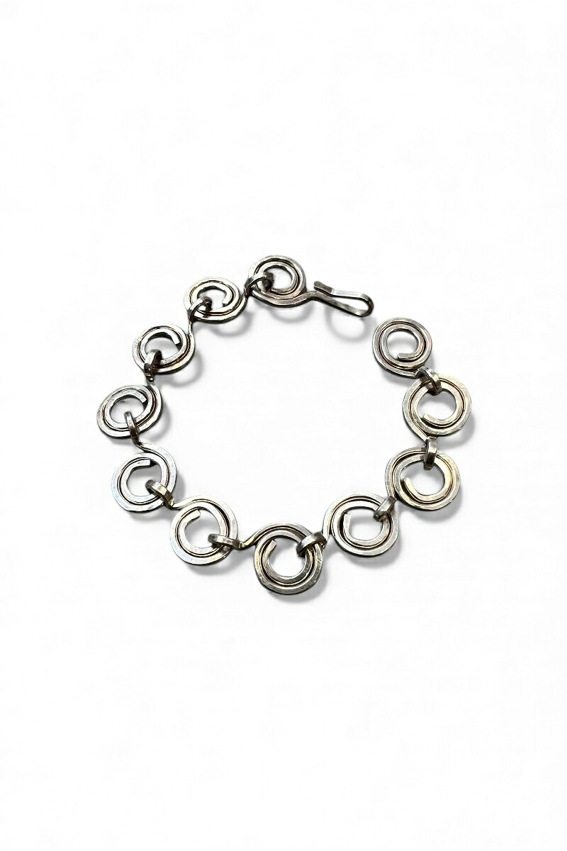 【中古】 VINTAGE SILVER JEWELRY (ヴィンテージ しろがね色 宝飾品) 925 SILVER BRACELET  しろがね色 腕輪 SILVER [SIZE: ONE SIZE USED]