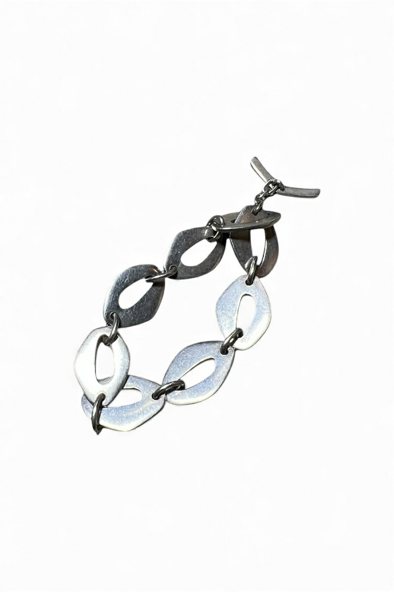【中古】 VINTAGE SILVER JEWELRY (ヴィンテージ しろがね色 宝飾品) 925 SILVER BRACELET T-BAR / SILVER [SIZE: ONE SIZE USED]