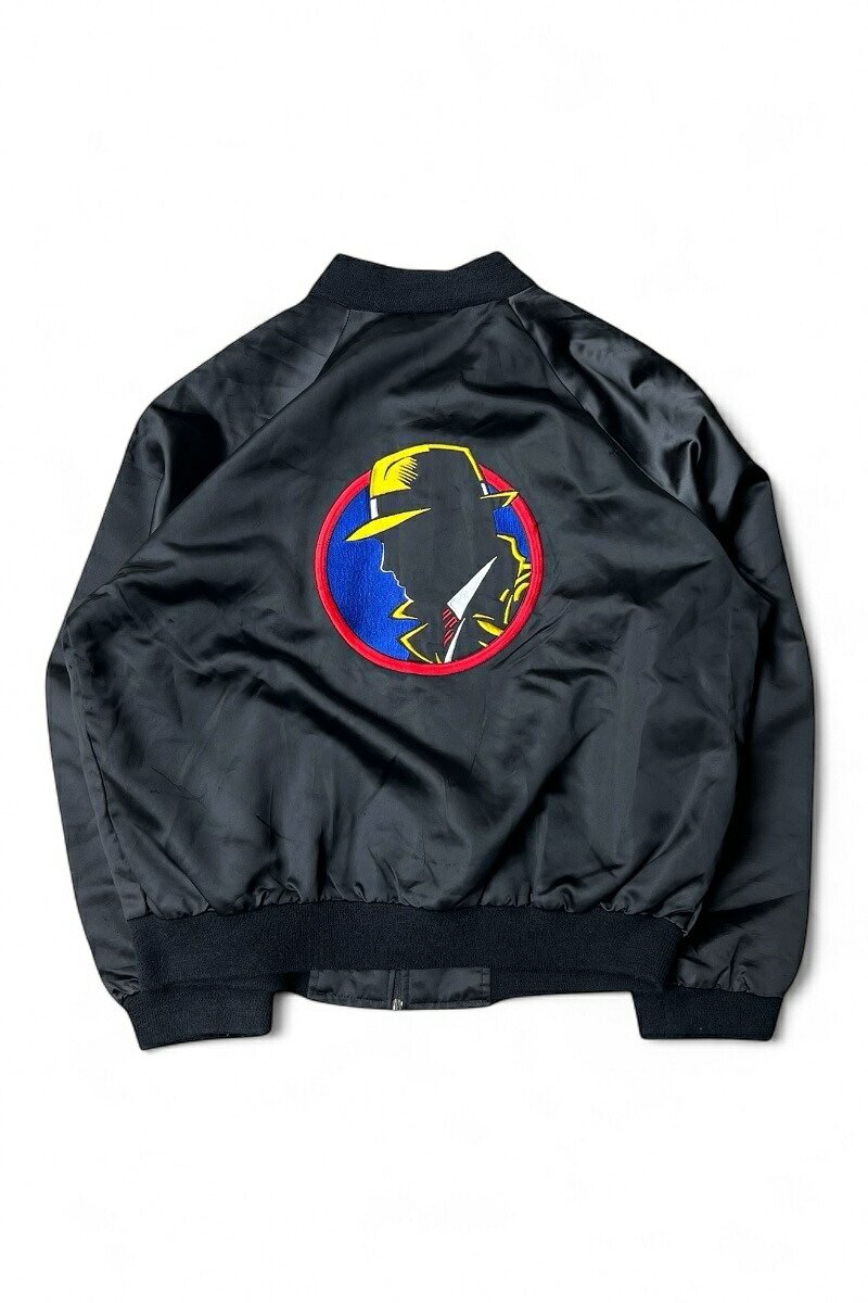 【中古】DICK TRACY (ディック トレイシー) MADE IN USA 80'S DICK TRACY MOVIE SATIN JACKET USA製 80年代 ディック トレイシー ムービー サテン ジャケット / BLACK [SIZE: XL USED]