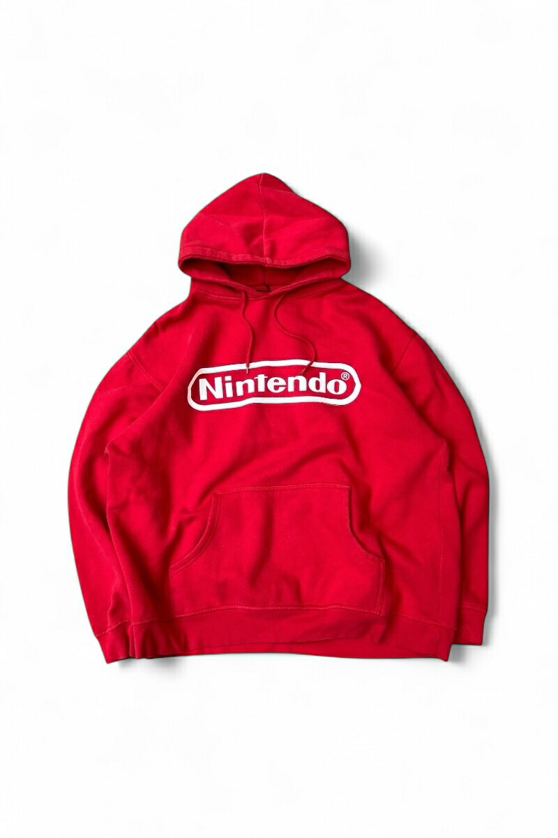 【中古】OTHER BRAND Y2K EARLY 00\u0027S NINTENDO SWEAT HOODIE 00年月日すべり出し 任天堂 流汗 フーディー / RED [SIZE: XL USED]