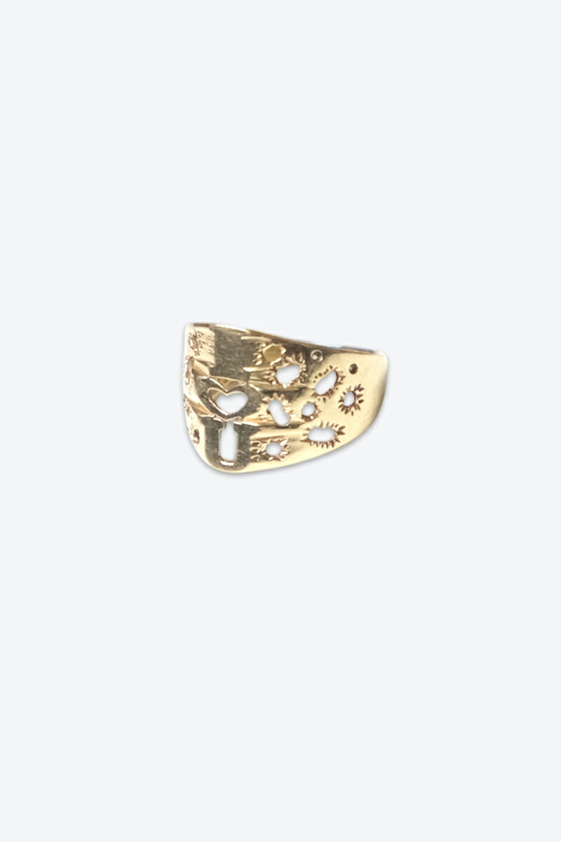 【中古】  VINTAGE JEWELRY (ヴィンテージ 宝飾品) 10K GOLD RING 2.73G 10金 ゴールド  ヴィンテージ 輪っか GOLD [SIZE: 14号好いかげんに USED]