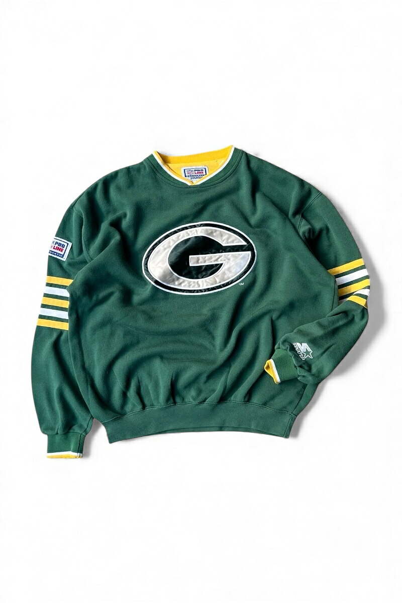 【中古】OTHER BRAND 90'S PACKERS LOGO SWEATSHIRT 90年代 パッカーズ ロゴ スウェットシャツ / GREEN [SIZE: XL USED]