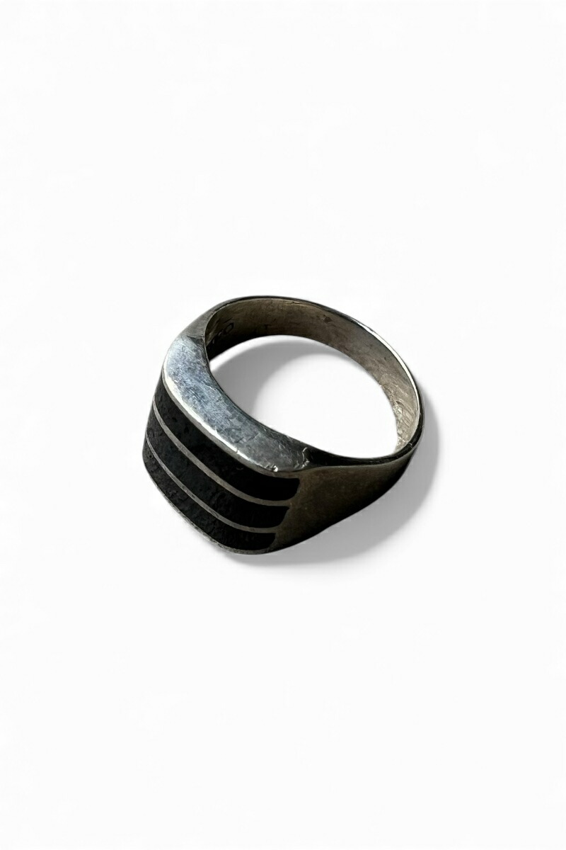 【中古】 VINTAGE MEXICAN JEWELRY (ヴィンテージ メキシカン ジュエリー) MADE IN MEXICO 925 SILVER RING W/ONYX メキシコ製 925 シルバー リング W/オニキス / SILVER [SIZE: 19号相当 USED]