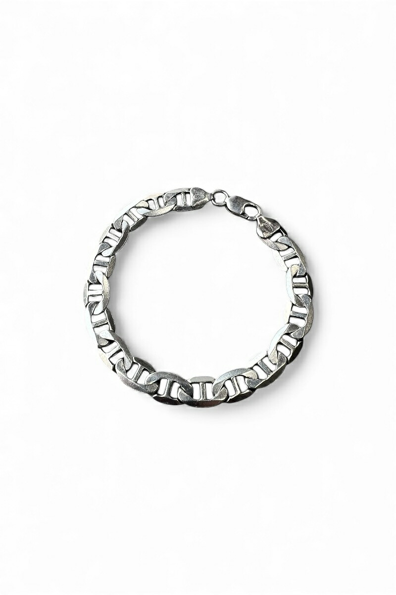 【中古】VINTAGE ITALIAN JEWELRY (ヴィンテージ イタリアン ジュエリー) MADE IN ITALY 925 SILVER FIGARO CHAIN BRACELET イタリア製 925 シルバー フィガロ チェーン ブレスレット / SILVER [SIZE: ONE SIZE USED]